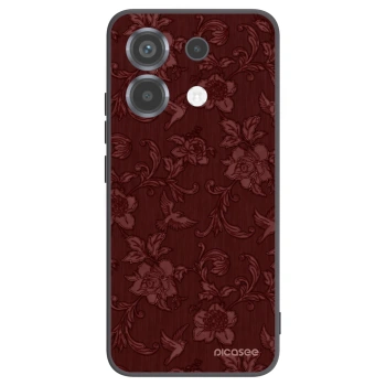 Picasee Xiaomi Poco X6 Hülle - Schwarzes Silikon - Red Elegance