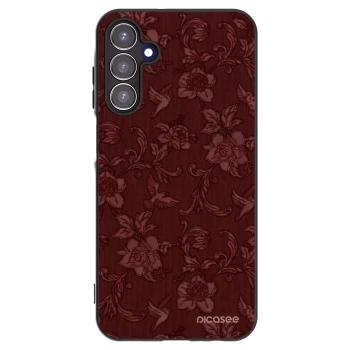 Picasee Samsung Galaxy A15 A155F 4G Hülle - Schwarzes Silikon - Red Elegance