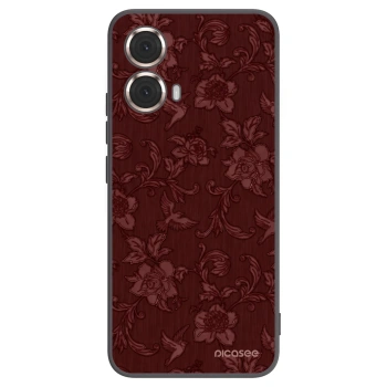 Picasee Motorola Moto G85 Hülle - Schwarzes Silikon - Red Elegance