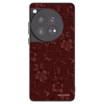 Picasee OnePlus 12 5G Hülle - Schwarzes Silikon - Red Elegance