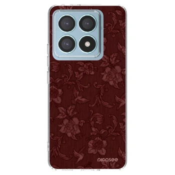Picasee Xiaomi 14T Pro Hülle - Transparentes Silikon - Red Elegance