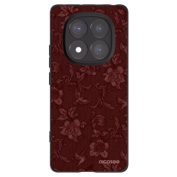 Picasee Xiaomi Redmi Note 14 Pro+ 5G Hülle - Schwarzes Silikon - Red Elegance