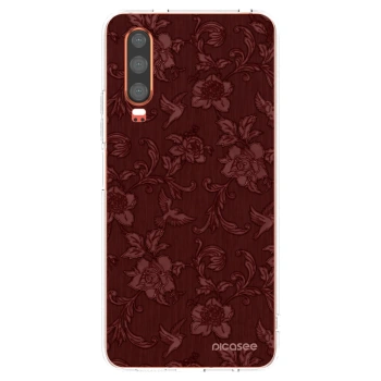 Picasee Huawei P30 Hülle - Transparentes Silikon - Red Elegance