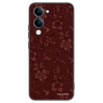 Picasee Vivo Y29s 5G Hülle - Schwarzes Silikon - Red Elegance