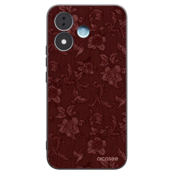 Picasee Xiaomi Redmi Note 17 5G Hülle - Schwarzes Silikon - Red Elegance