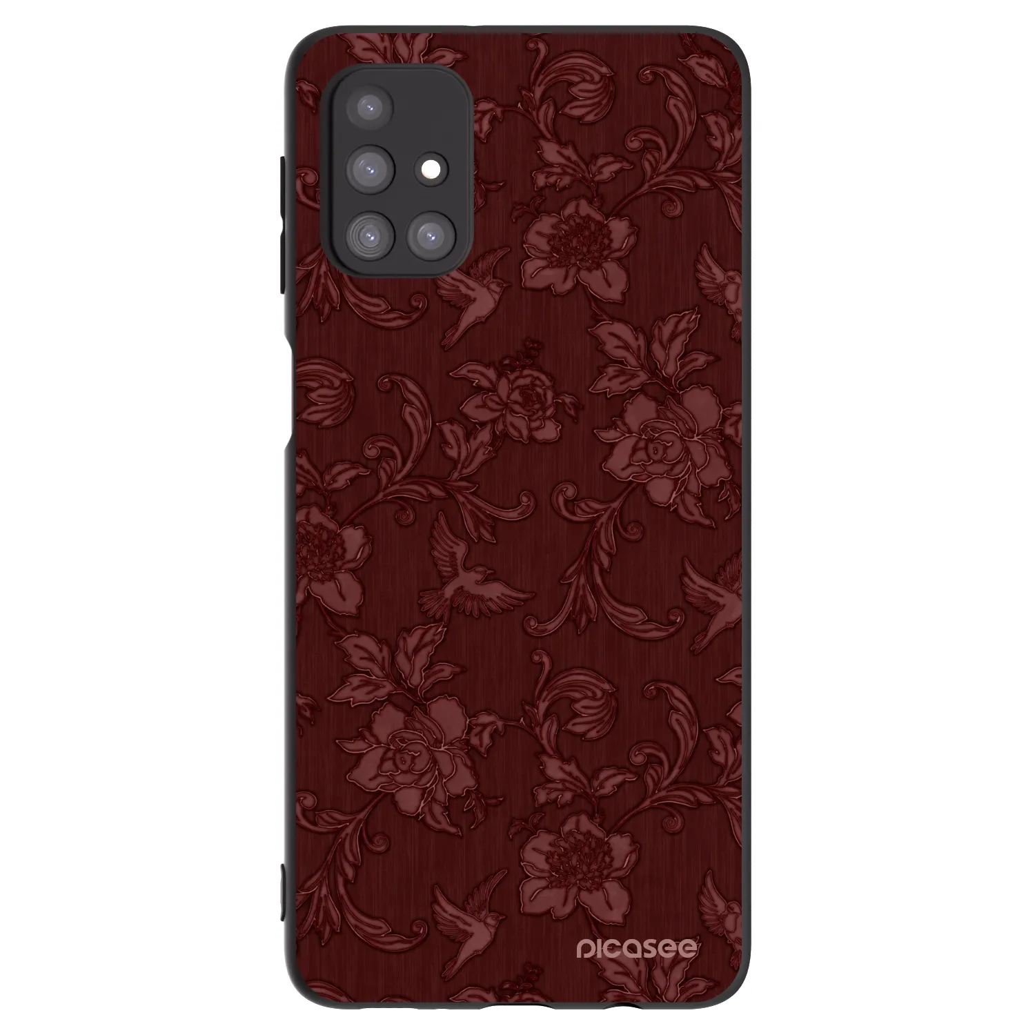 Picasee Samsung Galaxy M31s Hülle - Schwarzes Silikon - Red Elegance