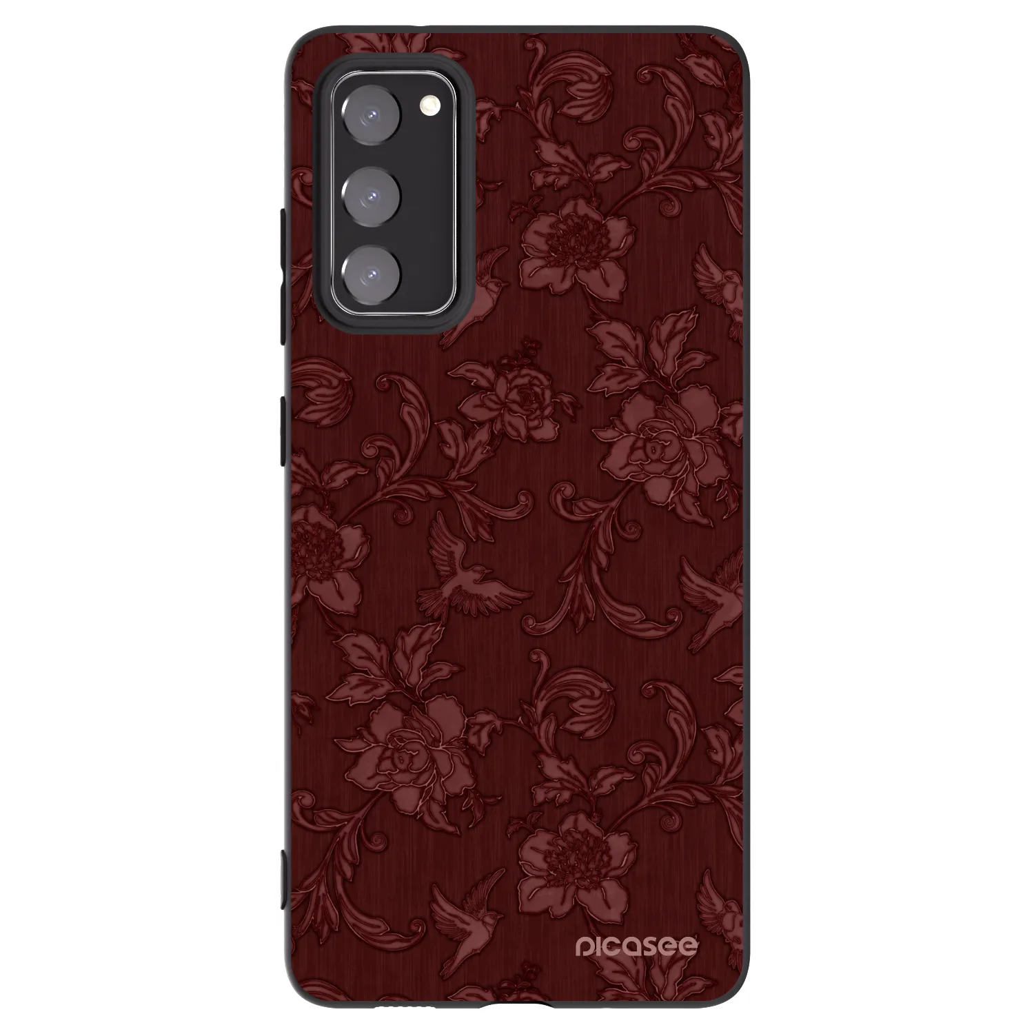Picasee Samsung Galaxy S20 FE Hülle - Schwarzes Silikon - Red Elegance