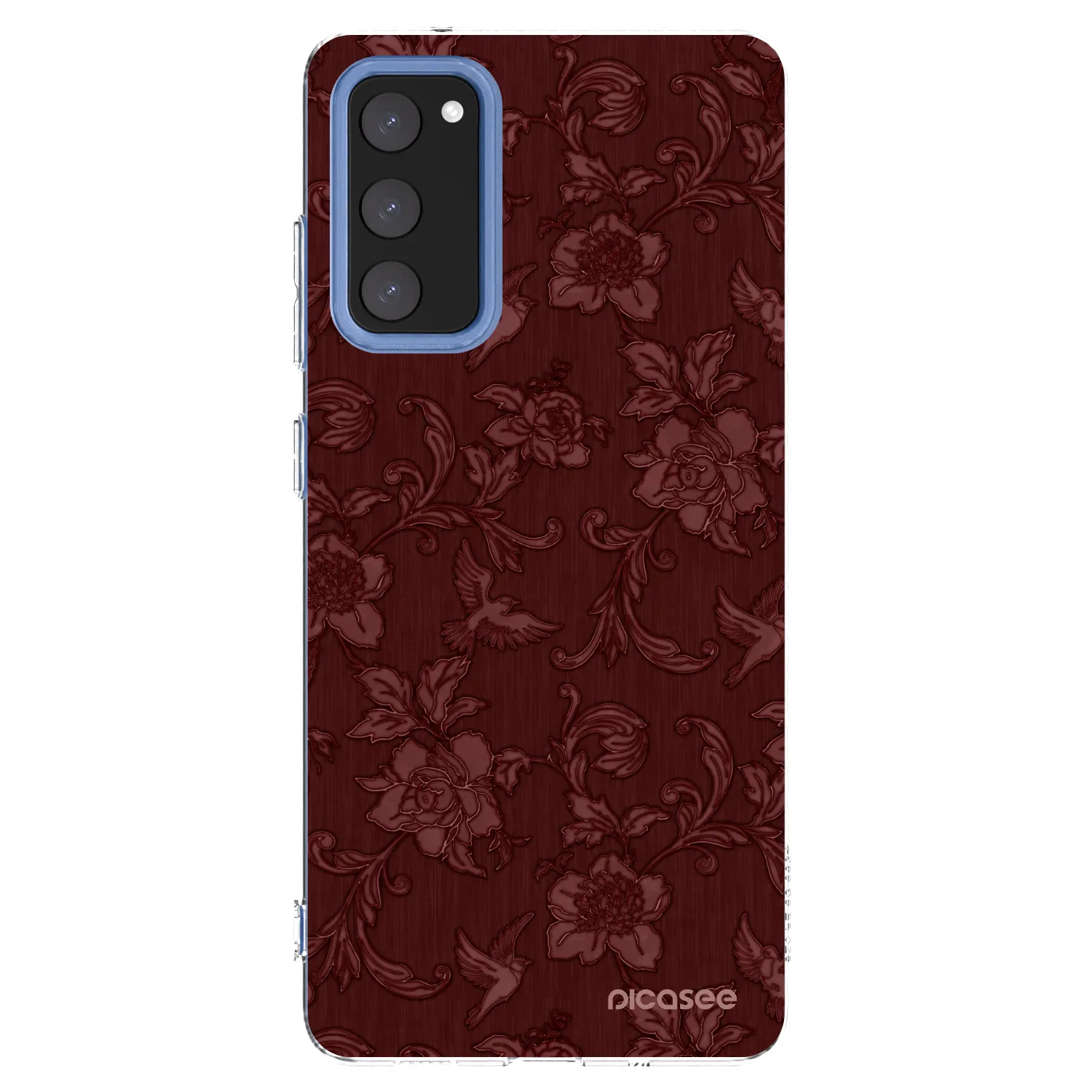 Picasee Samsung Galaxy S20 FE Hülle - Transparentes Silikon - Red Elegance