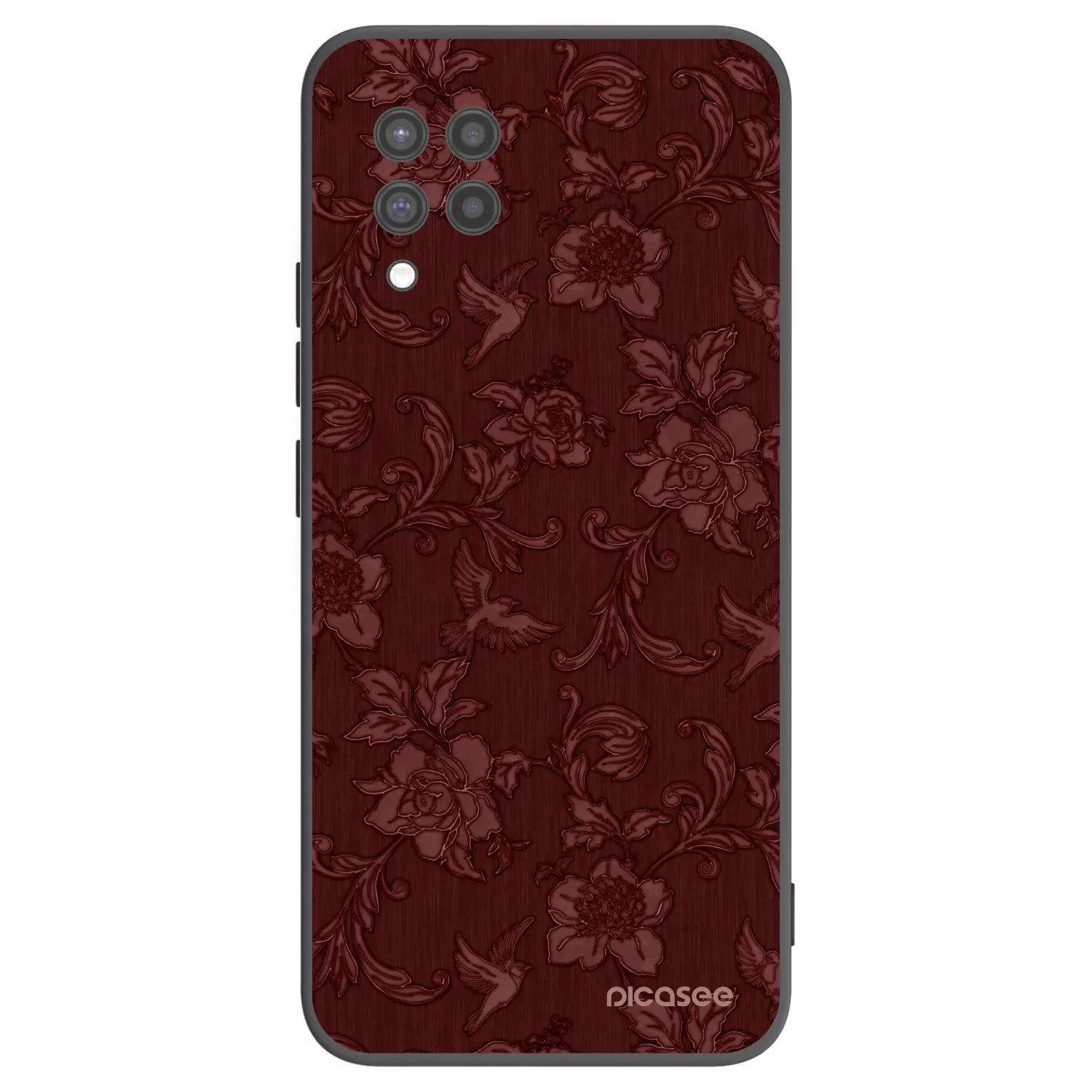 Picasee Samsung Galaxy A42 A426B Hülle - Schwarzes Silikon - Red Elegance
