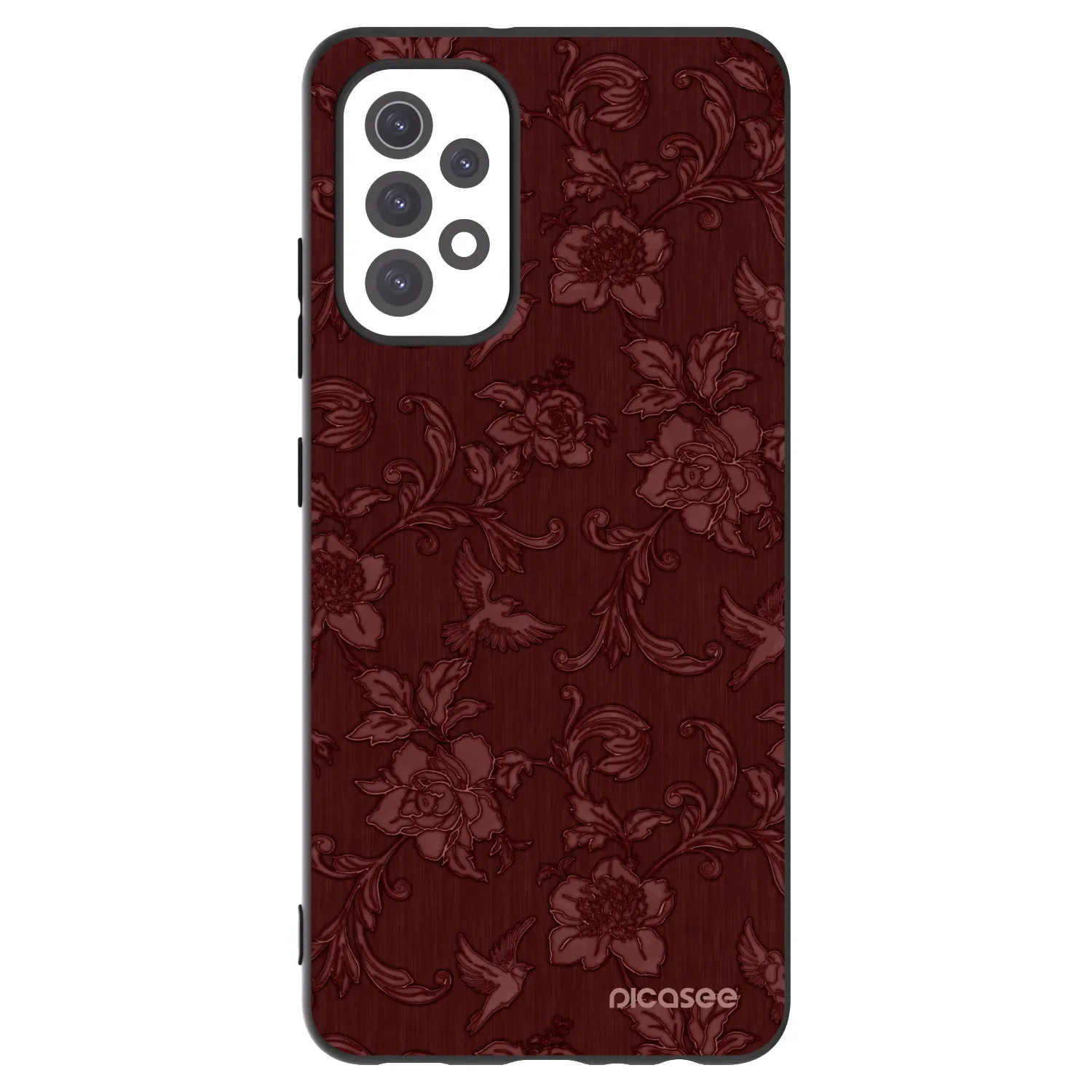 Picasee Samsung Galaxy A32 5G A326B Hülle - Schwarzes Silikon - Red Elegance