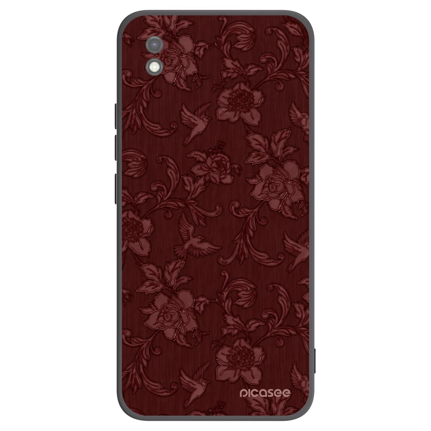 Picasee Xiaomi Redmi 9AT Hülle - Schwarzes Silikon - Red Elegance