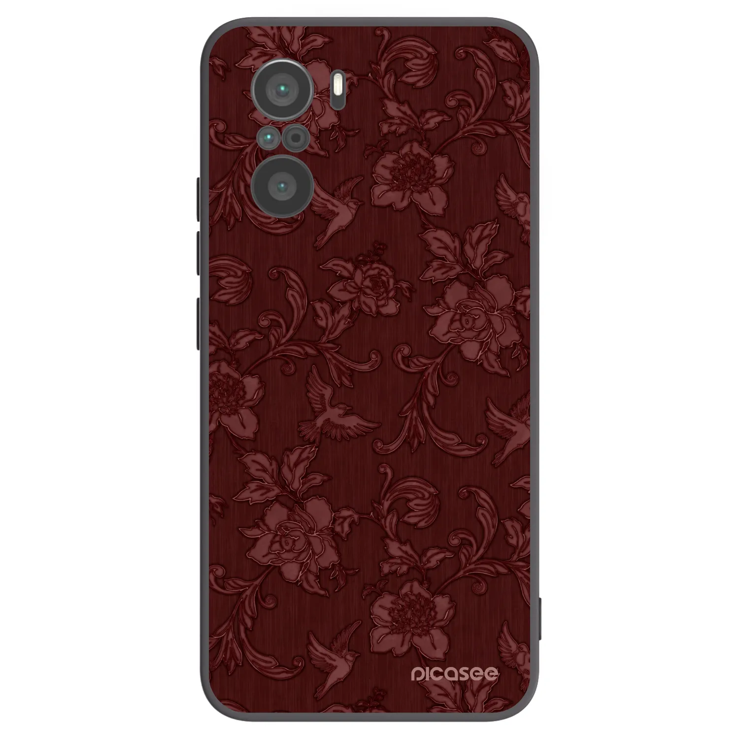 Picasee Xiaomi Poco F3 Hülle - Schwarzes Silikon - Red Elegance