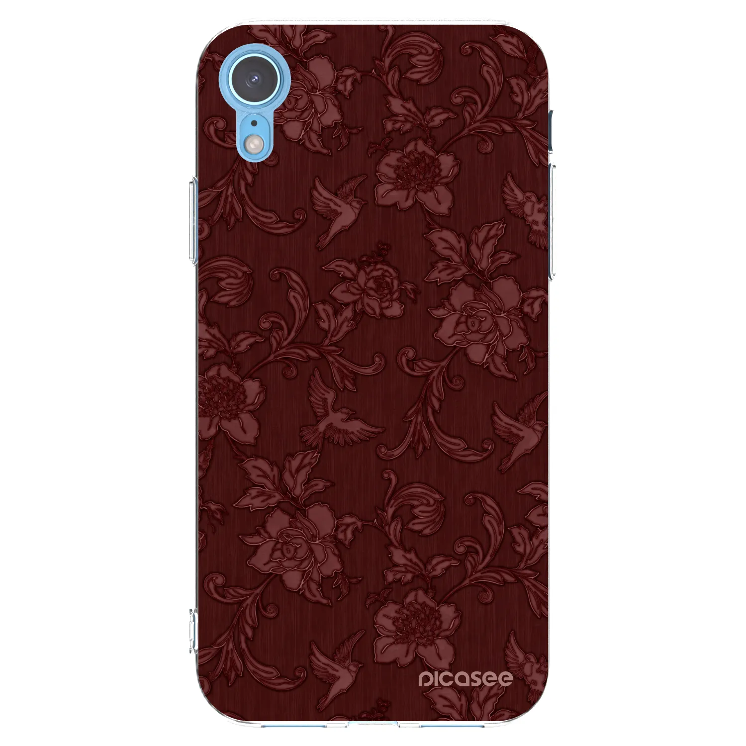 Picasee Apple iPhone XR Hülle - Transparentes Silikon - Red Elegance