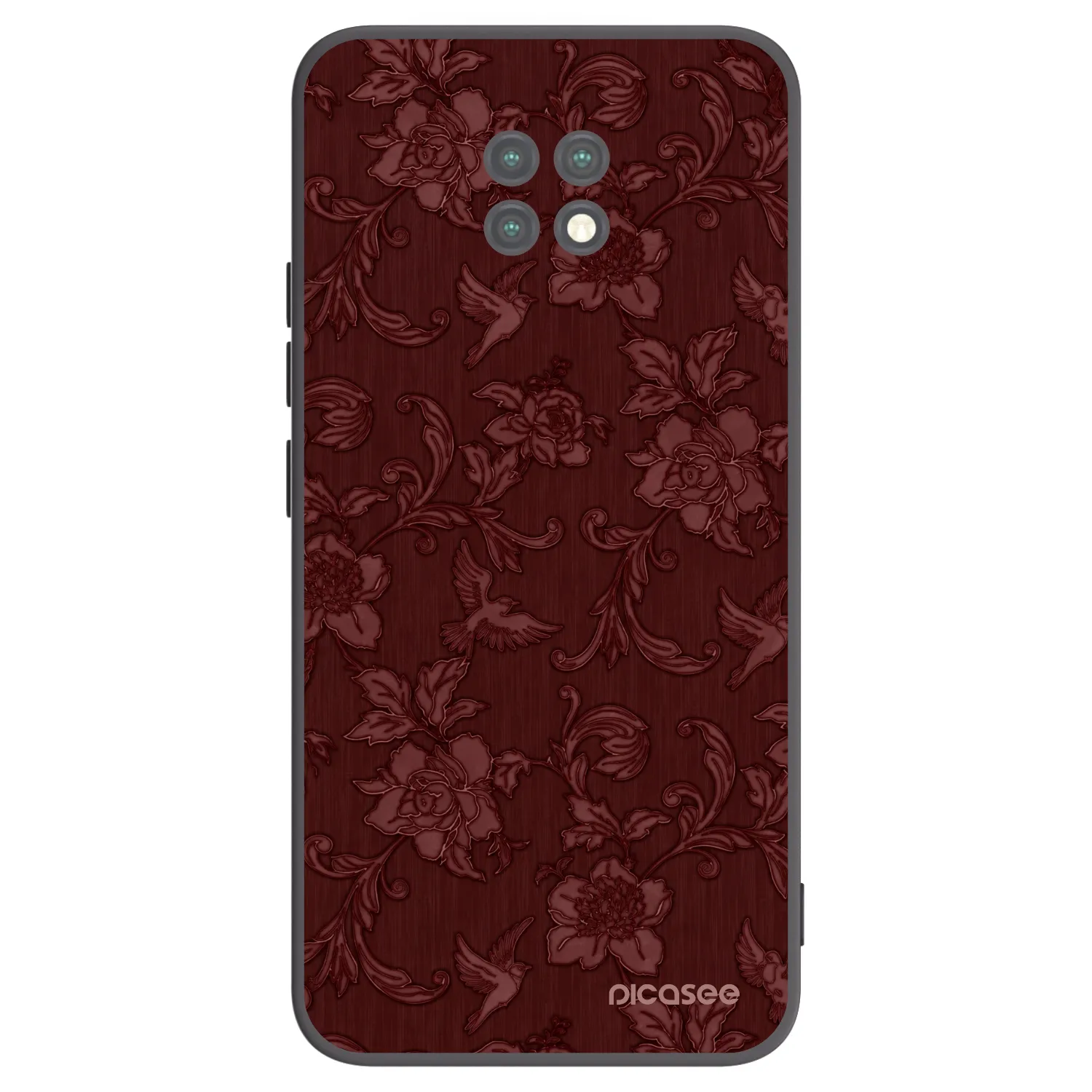 Picasee Xiaomi Redmi Note 9T Hülle - Schwarzes Silikon - Red Elegance