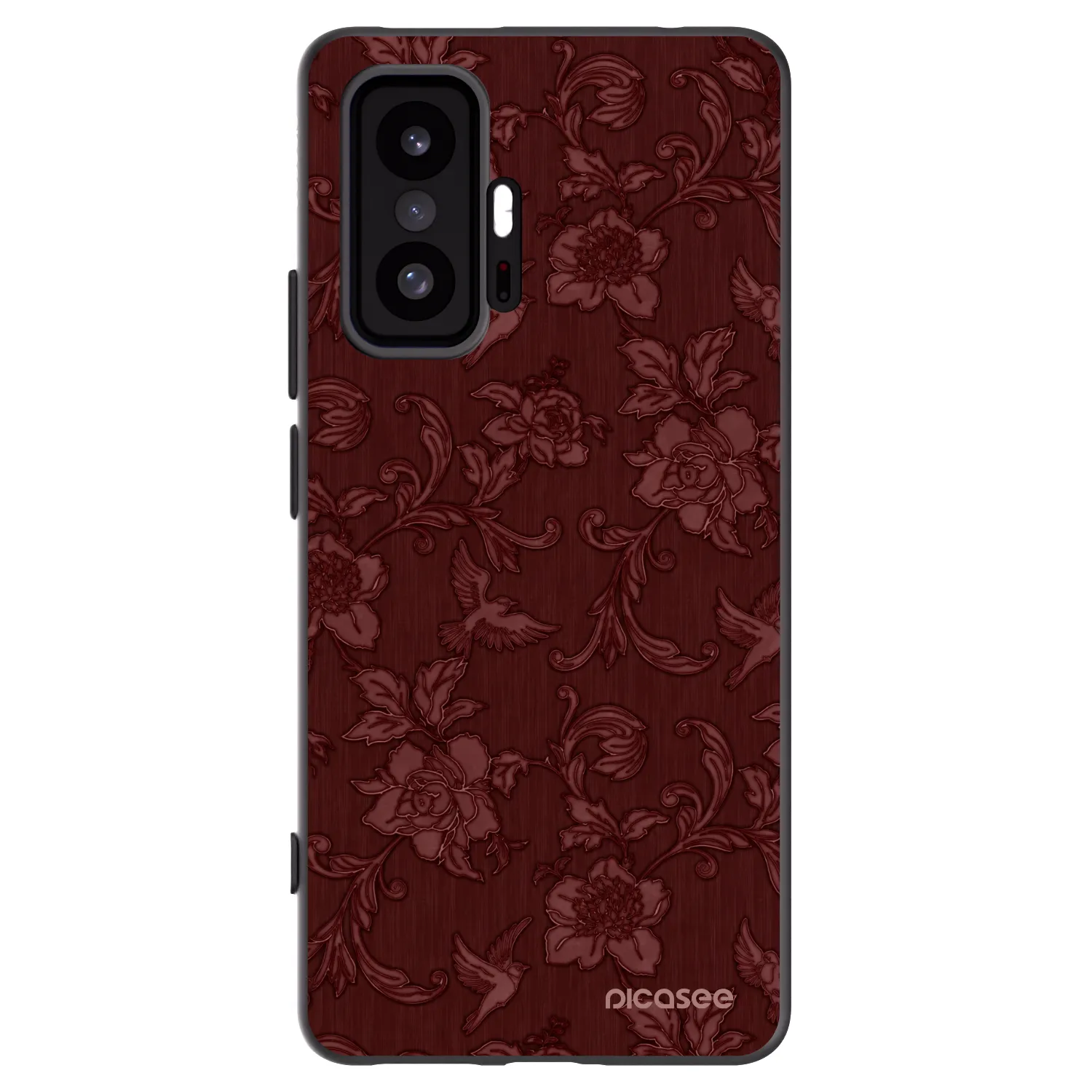 Picasee Xiaomi 11T Hülle - Schwarzes Silikon - Red Elegance