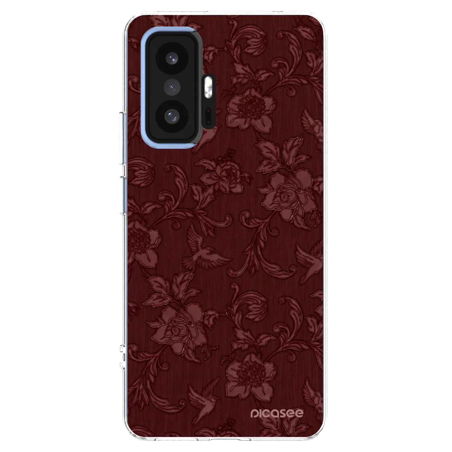 Picasee Xiaomi 11T Pro Hülle - Transparentes Silikon - Red Elegance