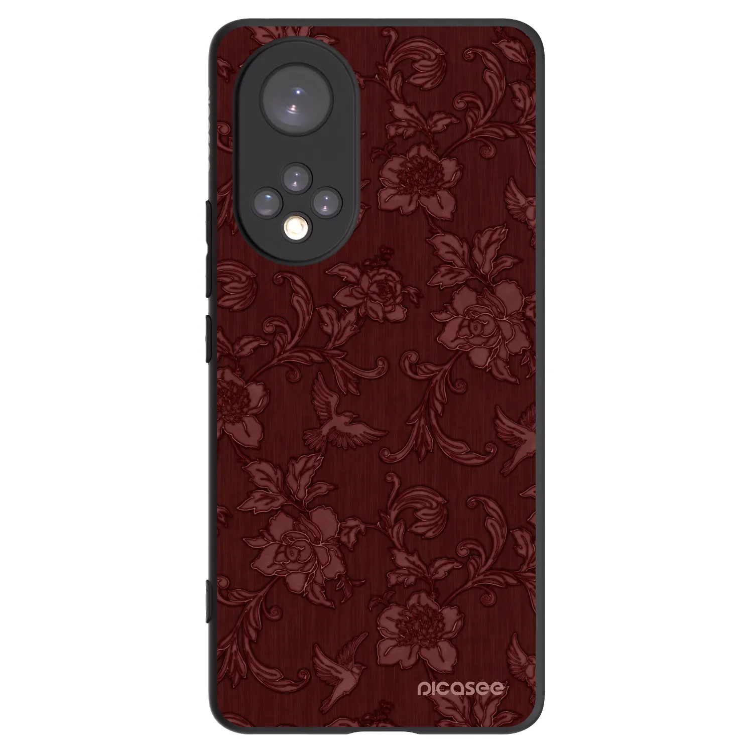 Picasee Honor 50 5G Hülle - Schwarzes Silikon - Red Elegance