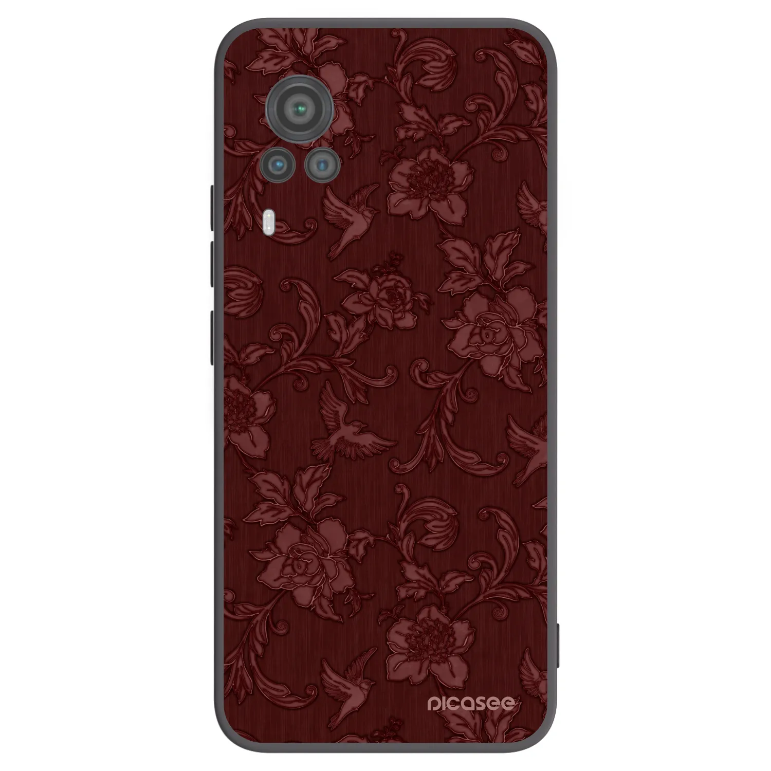 Picasee Vivo X60 Pro 5G Hülle - Schwarzes Silikon - Red Elegance