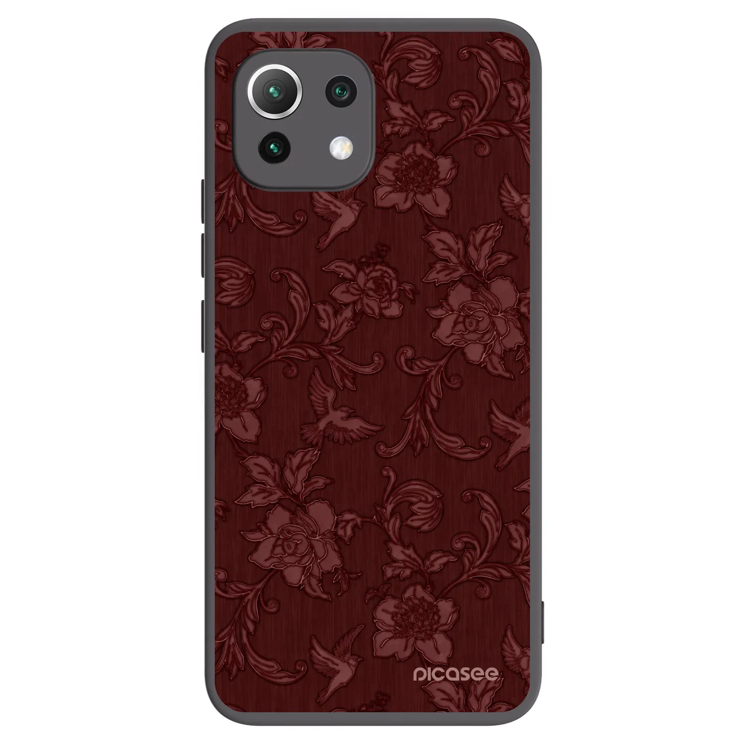 Picasee Xiaomi 11 Lite 5G NE Hülle - Schwarzes Silikon - Red Elegance