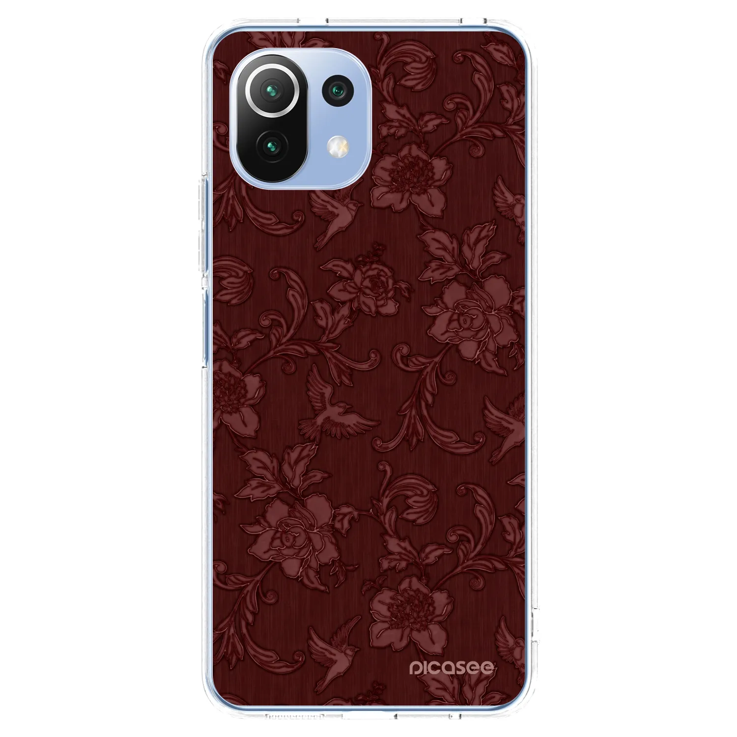 Picasee Xiaomi 11 Lite 5G NE Hülle - Transparentes Silikon - Red Elegance