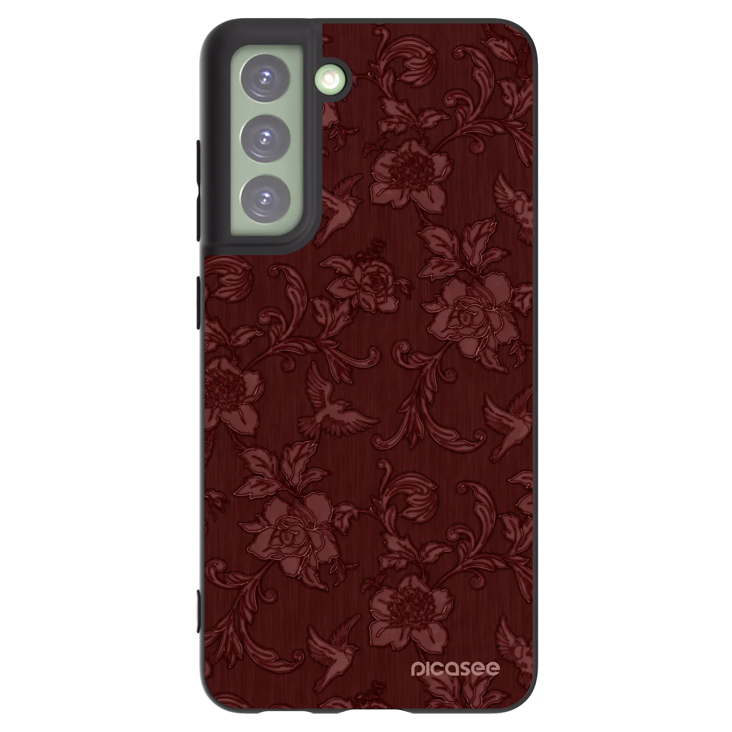 Picasee Samsung Galaxy S21 FE 5G Hülle - Schwarzes Silikon - Red Elegance