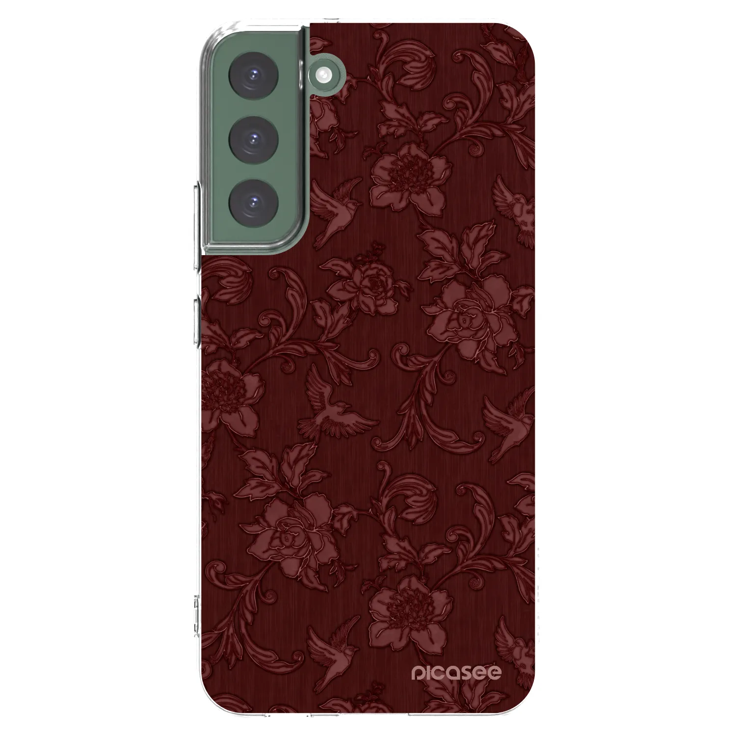 Picasee Samsung Galaxy S22+ 5G Hülle - Transparentes Silikon - Red Elegance