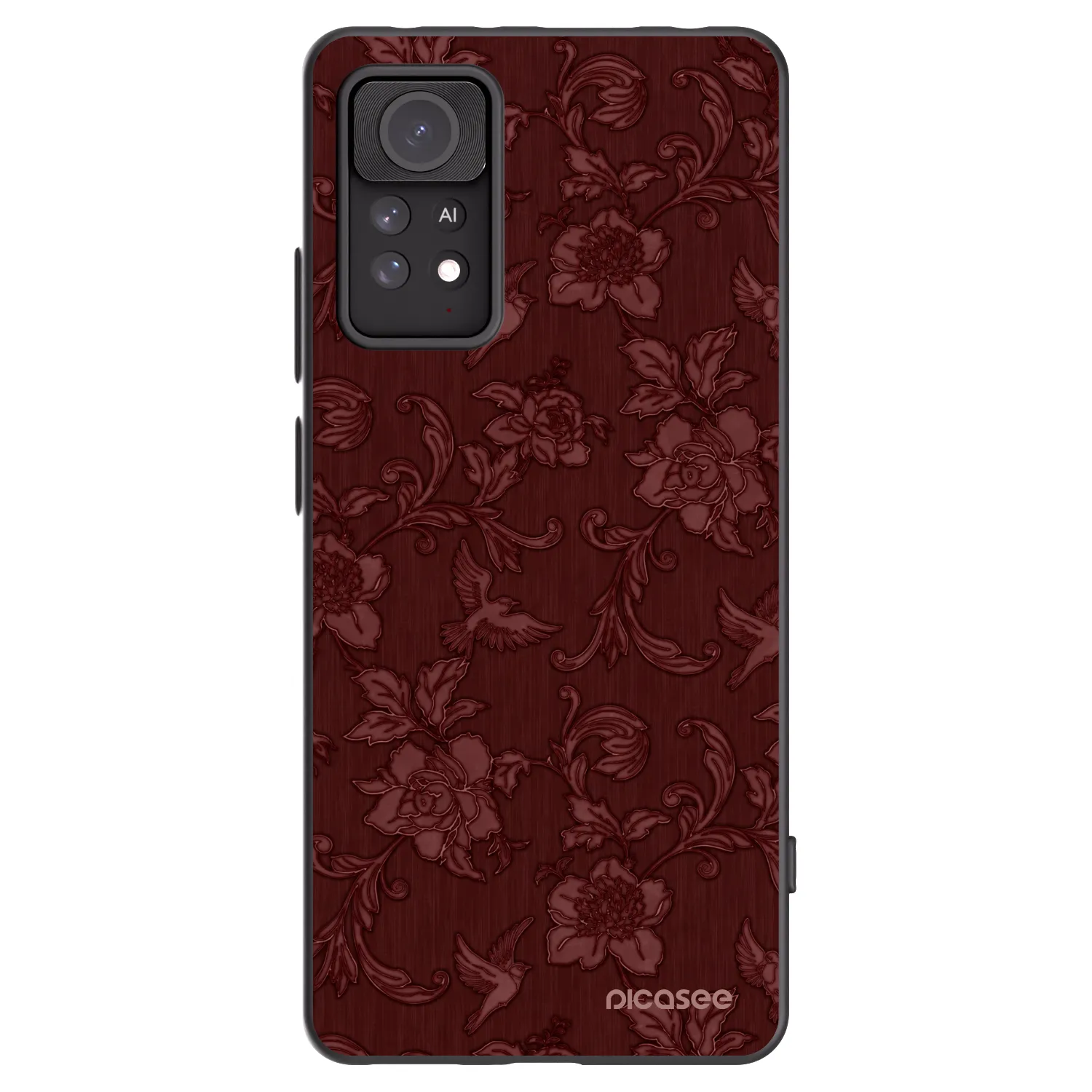 Picasee Xiaomi Redmi Note 11 Pro 5G Hülle - Schwarzes Silikon - Red Elegance