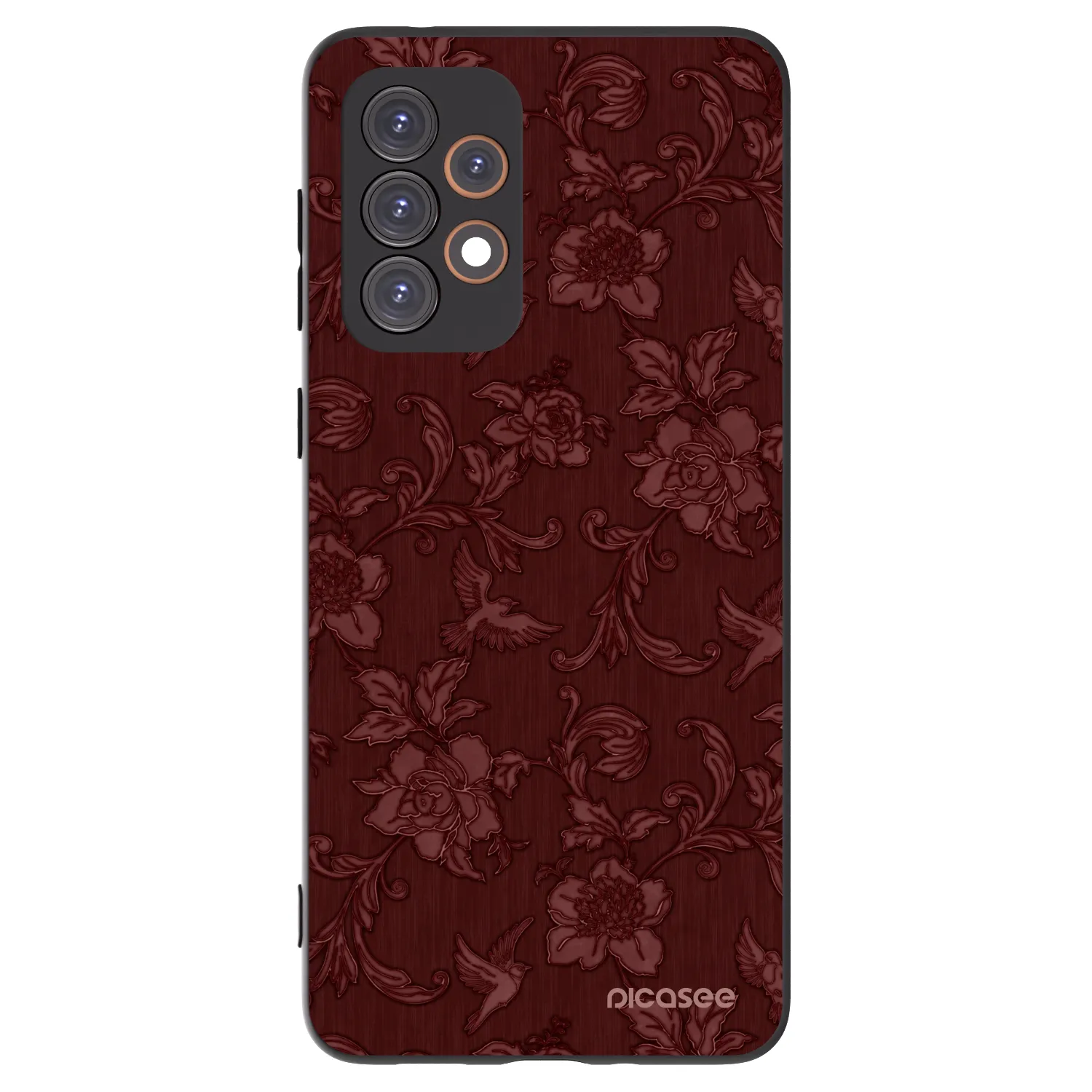 Picasee Samsung Galaxy A33 5G A336 Hülle - Schwarzes Silikon - Red Elegance