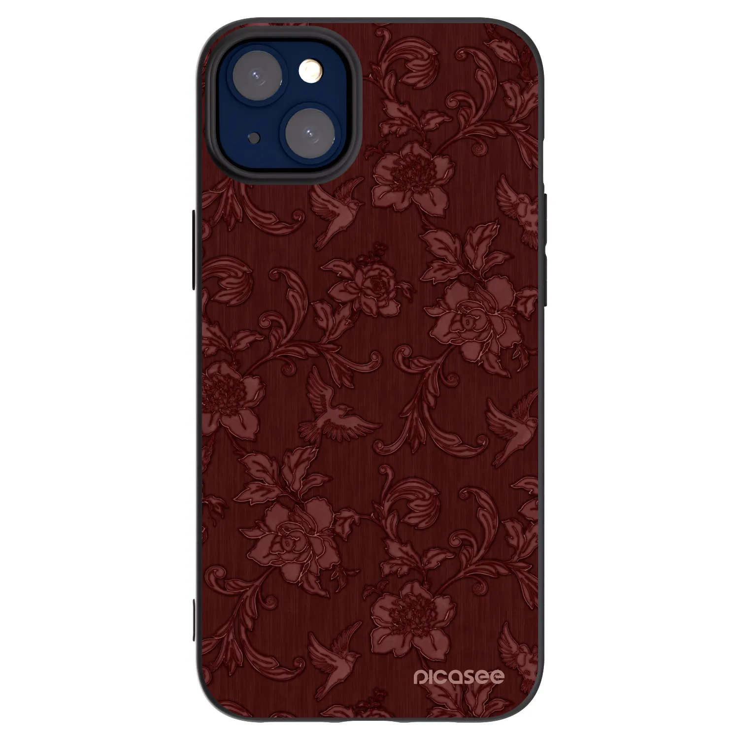 Picasee Apple iPhone 14 Plus Hülle - Schwarzes Silikon - Red Elegance