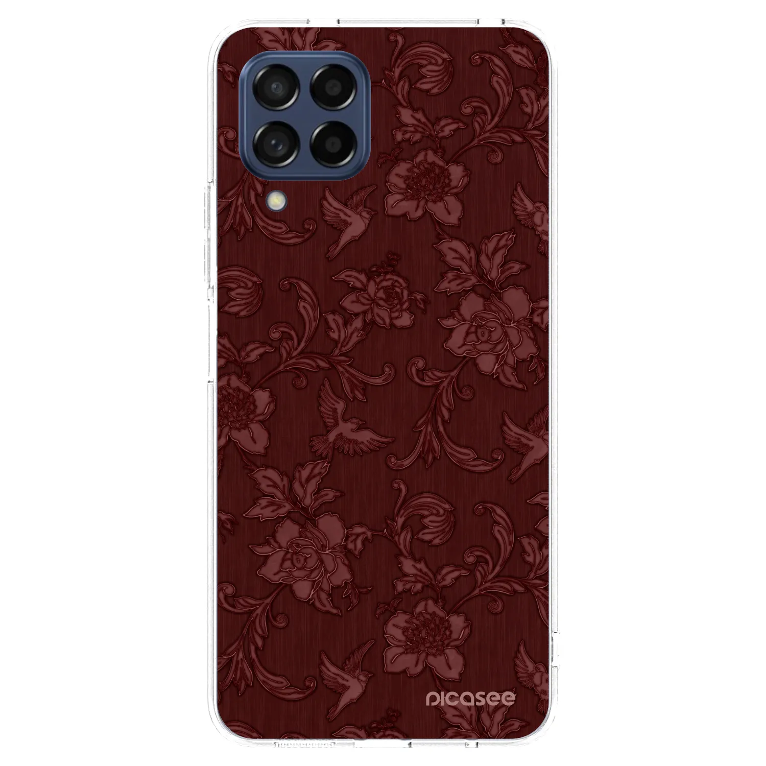Picasee Samsung Galaxy M53 5G Hülle - Transparentes Silikon - Red Elegance