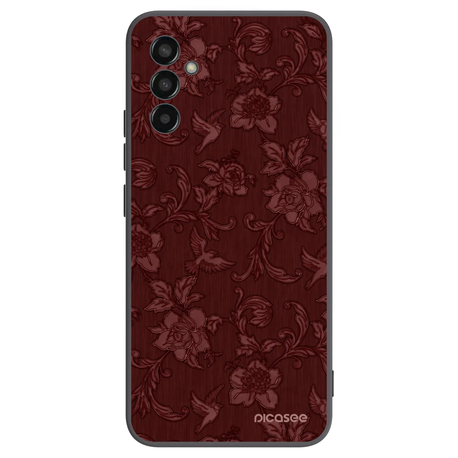Picasee Samsung Galaxy M13 M135F Hülle - Schwarzes Silikon - Red Elegance
