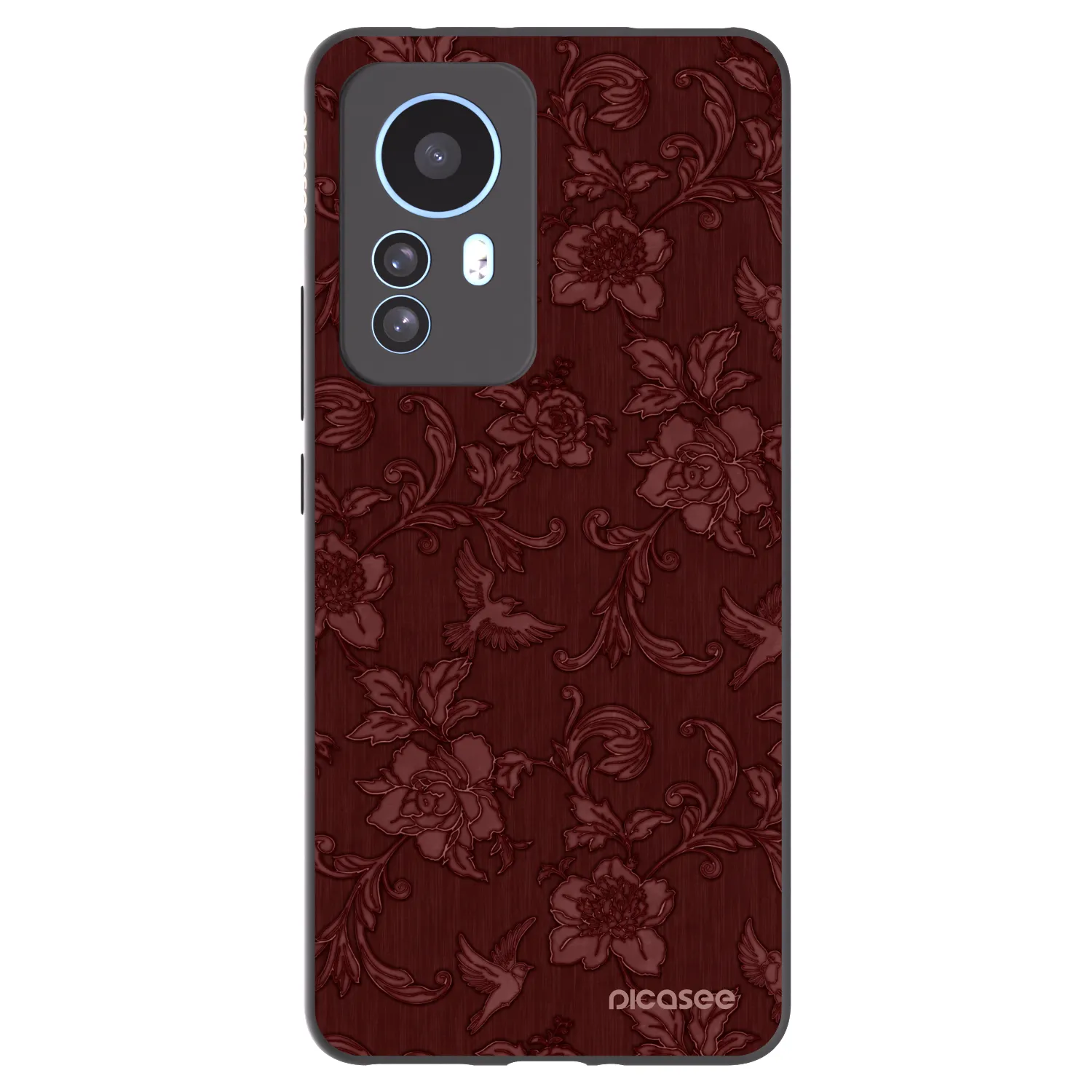 Picasee Xiaomi 12T Pro Hülle - Schwarzes Silikon - Red Elegance