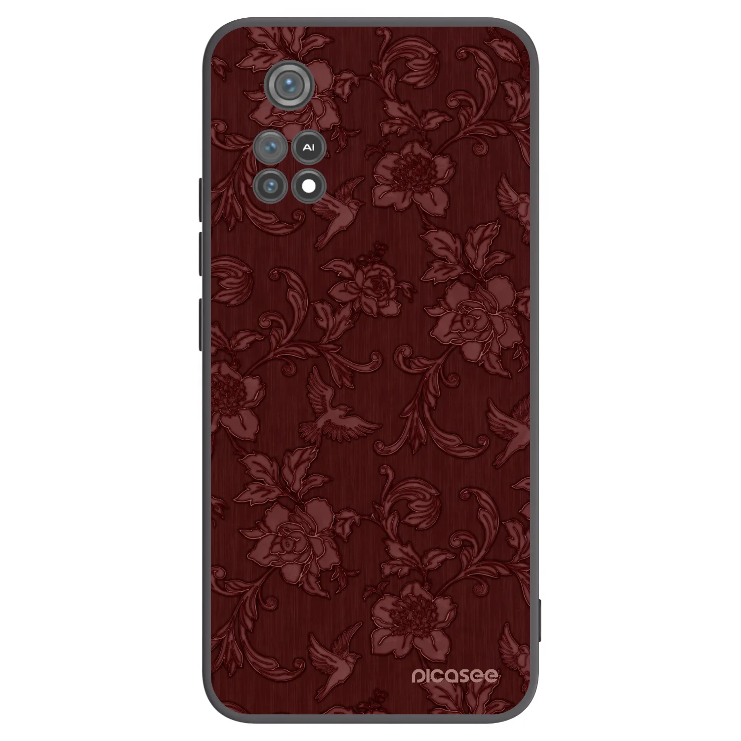 Picasee Xiaomi Poco M4 Pro Hülle - Schwarzes Silikon - Red Elegance