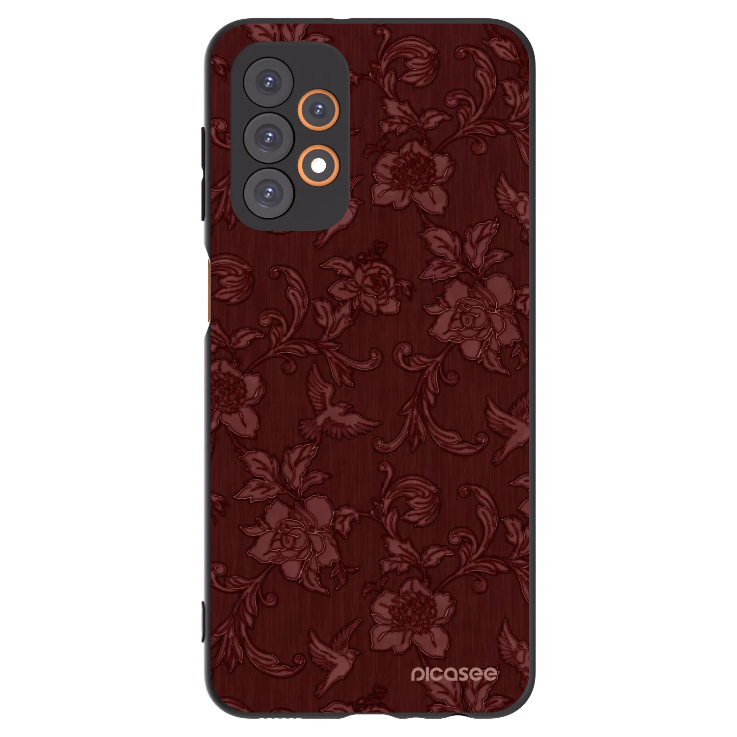 Picasee Samsung Galaxy A23 A236B 5G Hülle - Schwarzes Silikon - Red Elegance