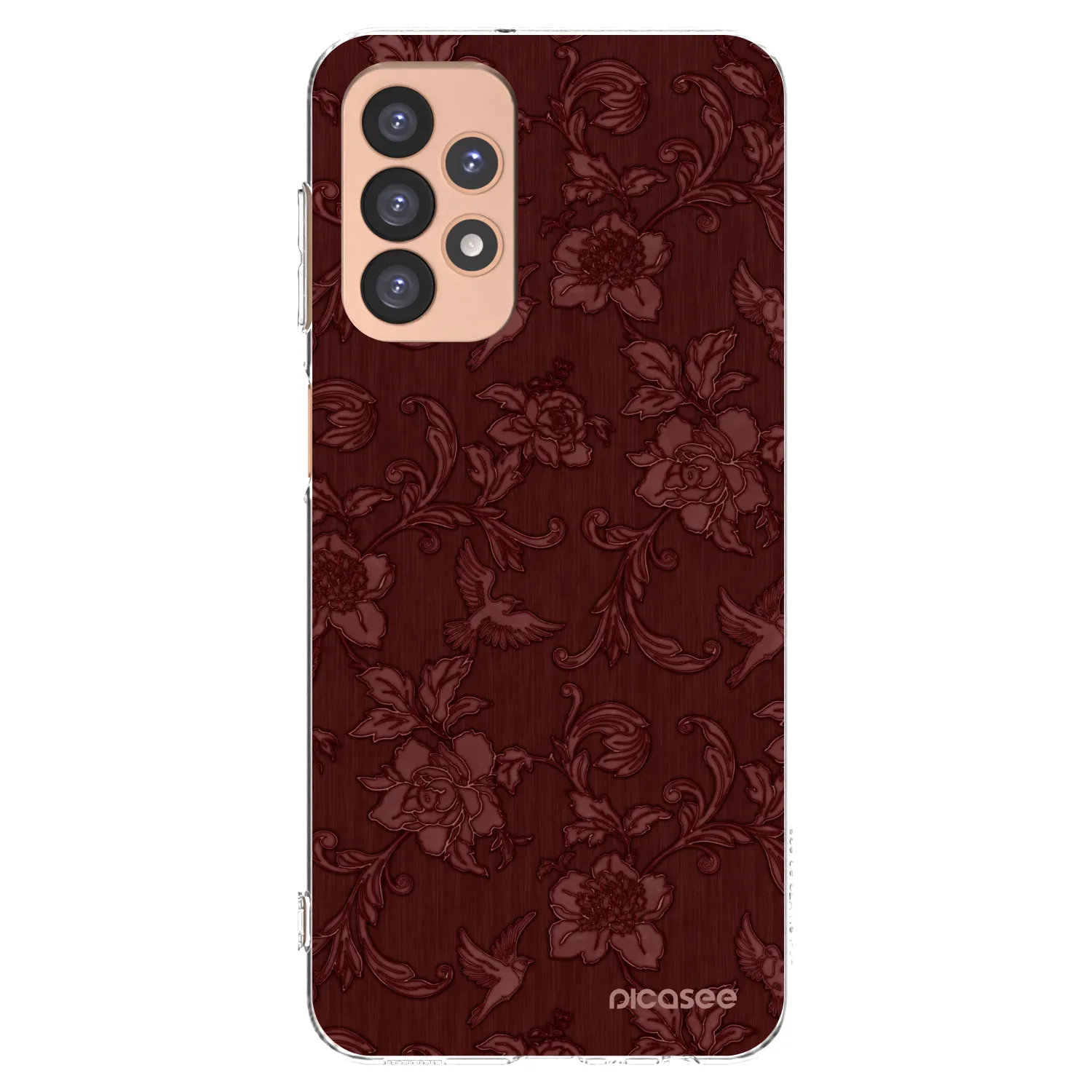 Picasee Samsung Galaxy A23 A236B 5G Hülle - Transparentes Silikon - Red Elegance