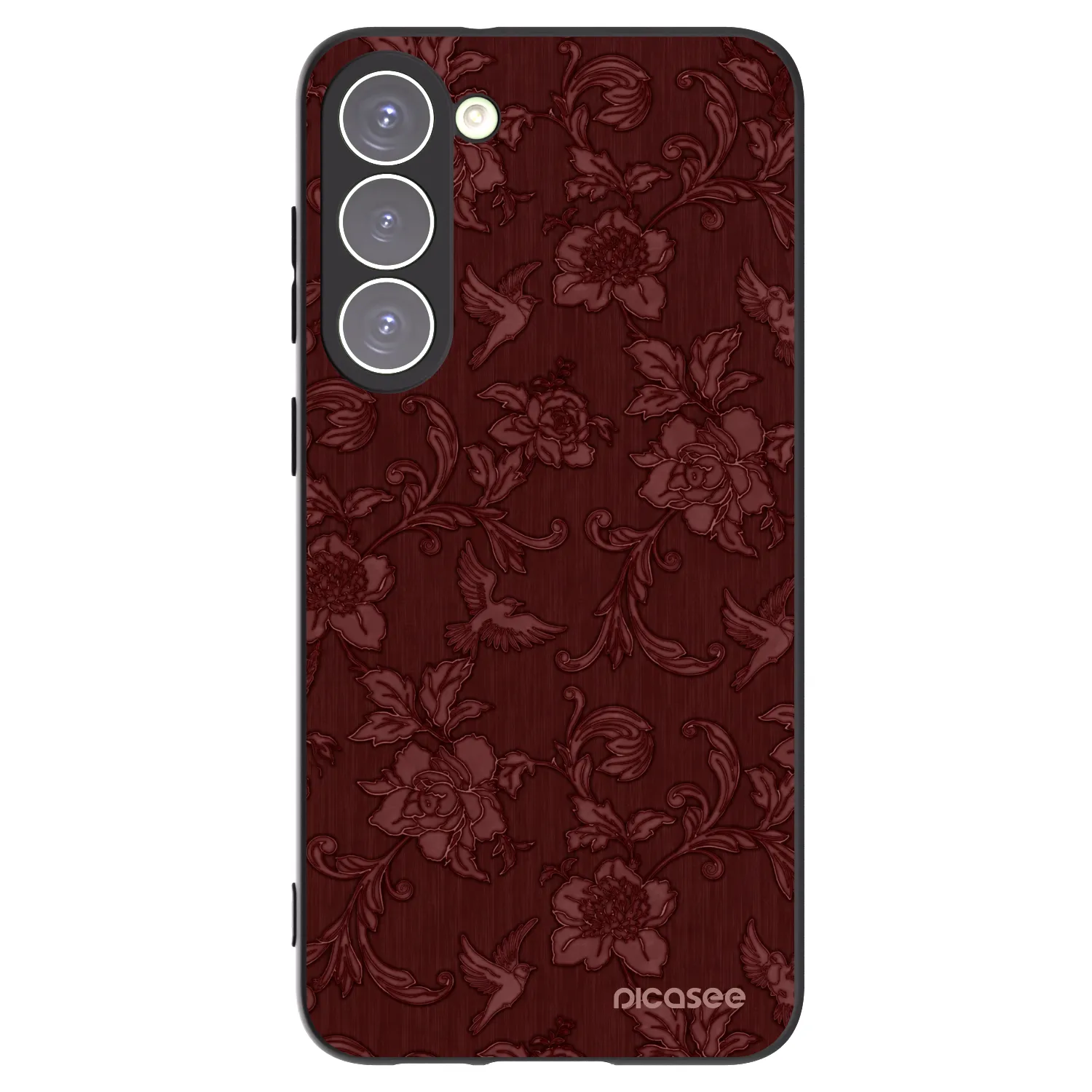 Picasee Samsung Galaxy S23+ 5G Hülle - Schwarzes Silikon - Red Elegance