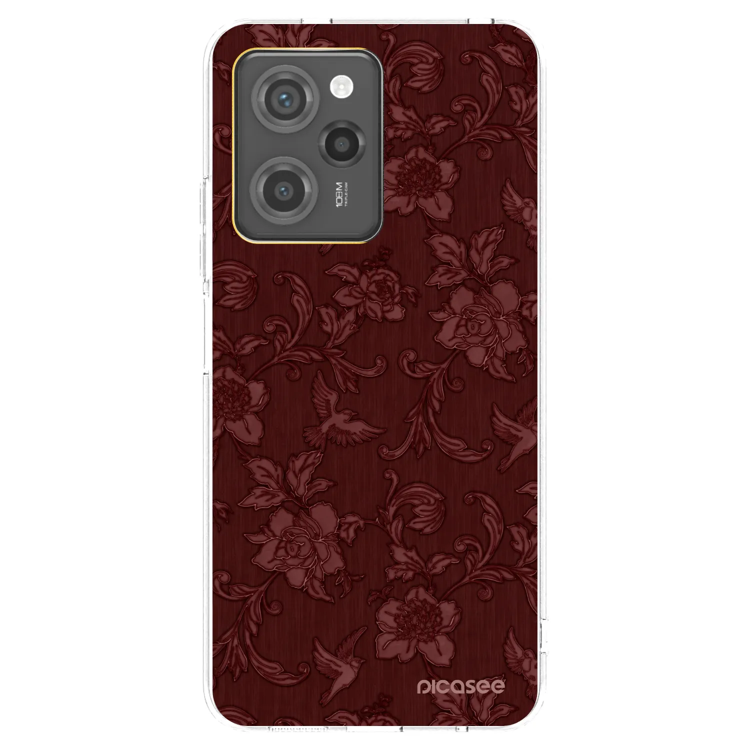 Picasee Xiaomi Poco X5 Pro Hülle - Transparentes Silikon - Red Elegance