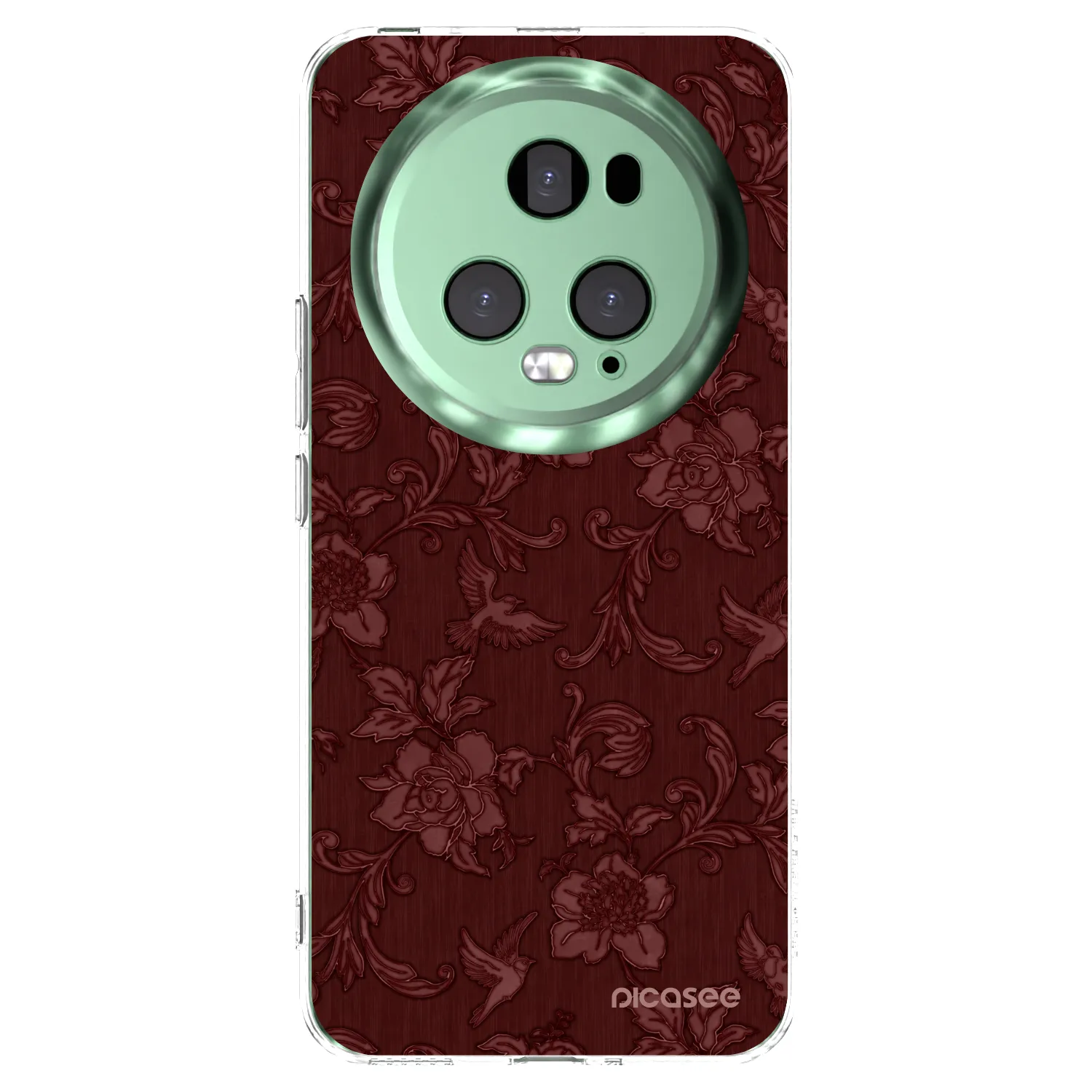 Picasee Honor Magic5 Pro Hülle - Transparentes Silikon - Red Elegance