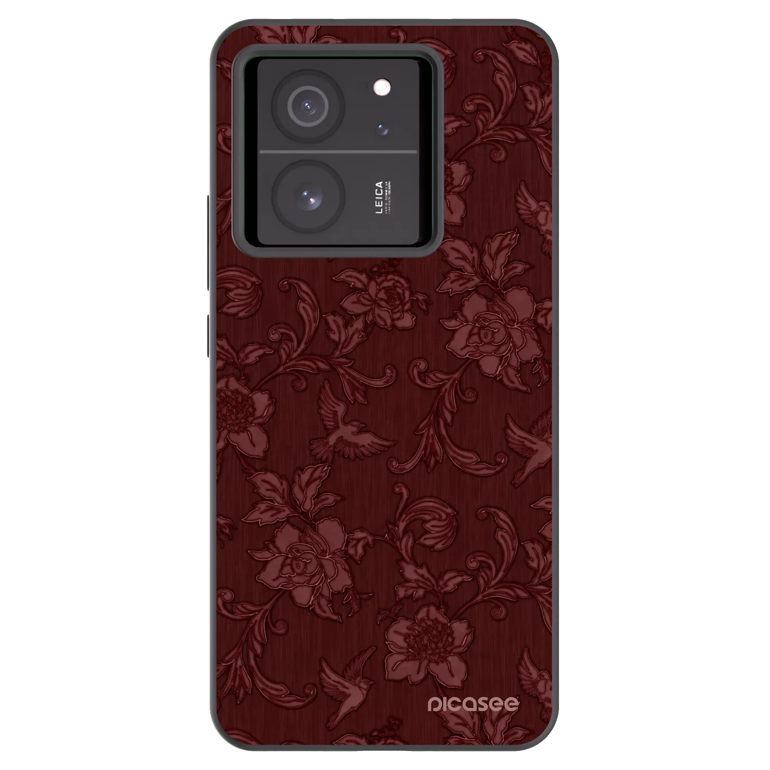 Picasee Xiaomi 13T Hülle - Schwarzes Silikon - Red Elegance