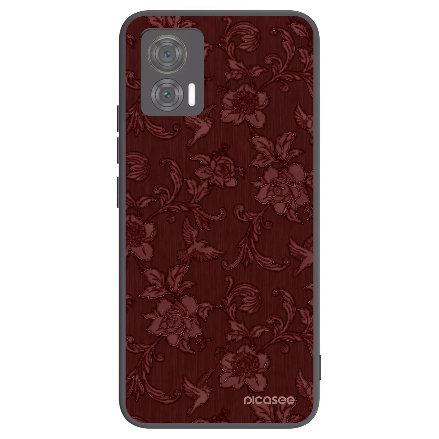 Picasee Motorola Edge 30 Neo Hülle - Schwarzes Silikon - Red Elegance