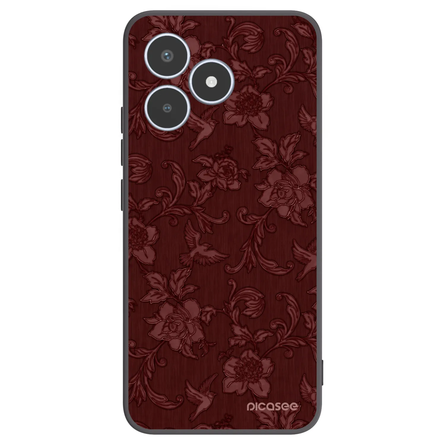 Picasee Realme C53 Hülle - Schwarzes Silikon - Red Elegance