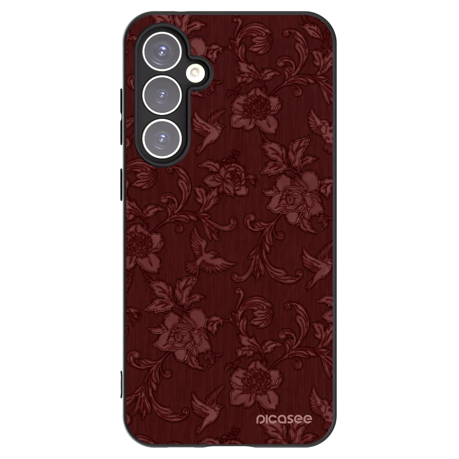 Picasee Samsung Galaxy S23 FE S711B Hülle - Schwarzes Silikon - Red Elegance