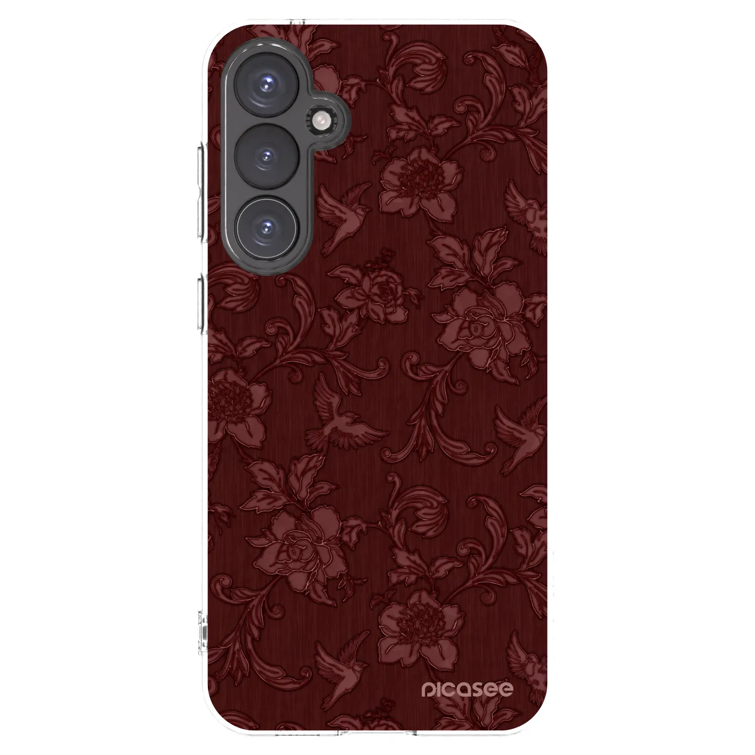 Picasee Samsung Galaxy S23 FE S711B Hülle - Transparentes Silikon - Red Elegance