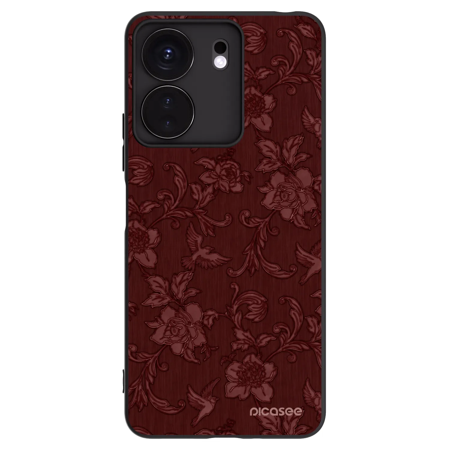 Picasee Xiaomi Redmi 13C 4G Hülle - Schwarzes Silikon - Red Elegance