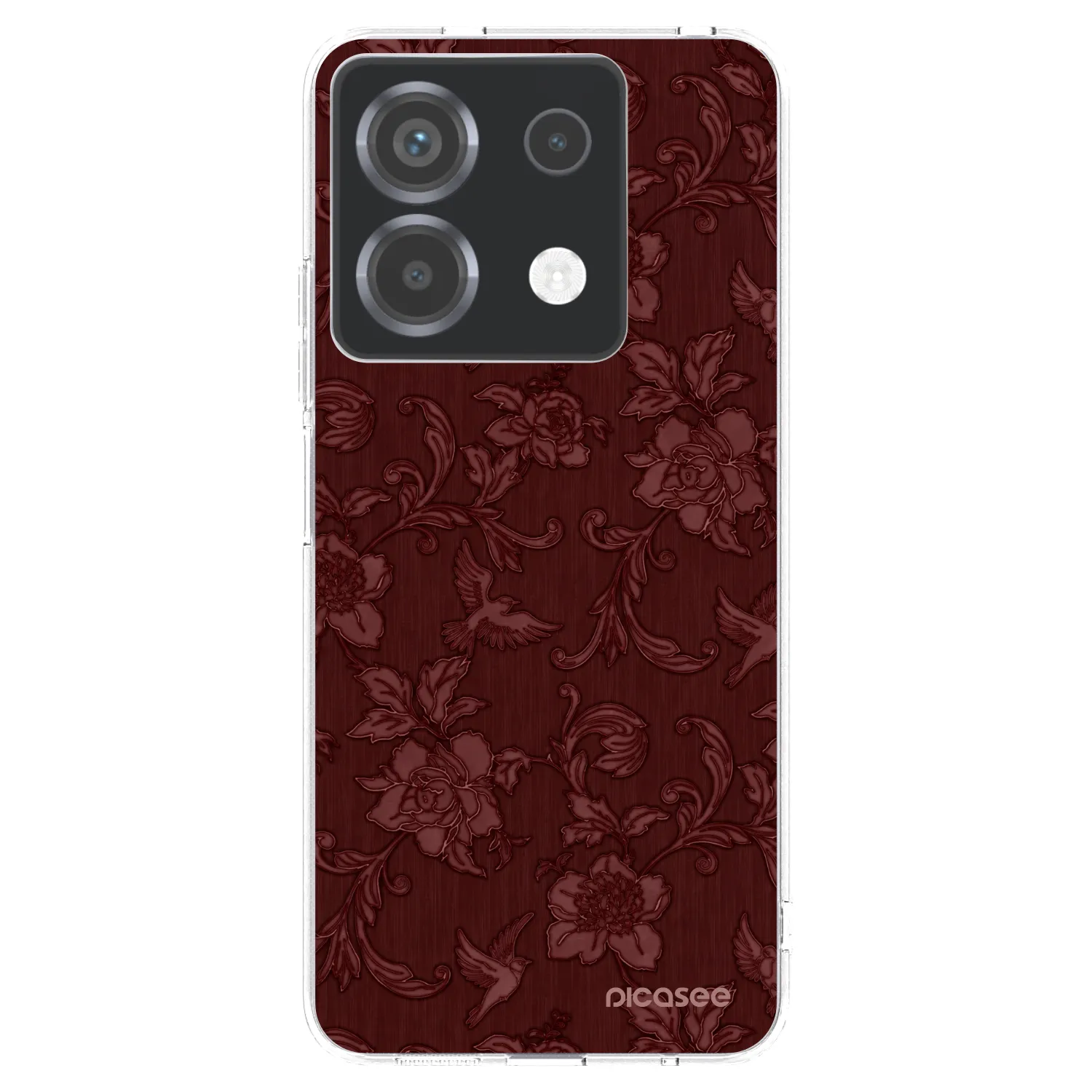 Picasee Xiaomi Poco X6 Hülle - Transparentes Silikon - Red Elegance
