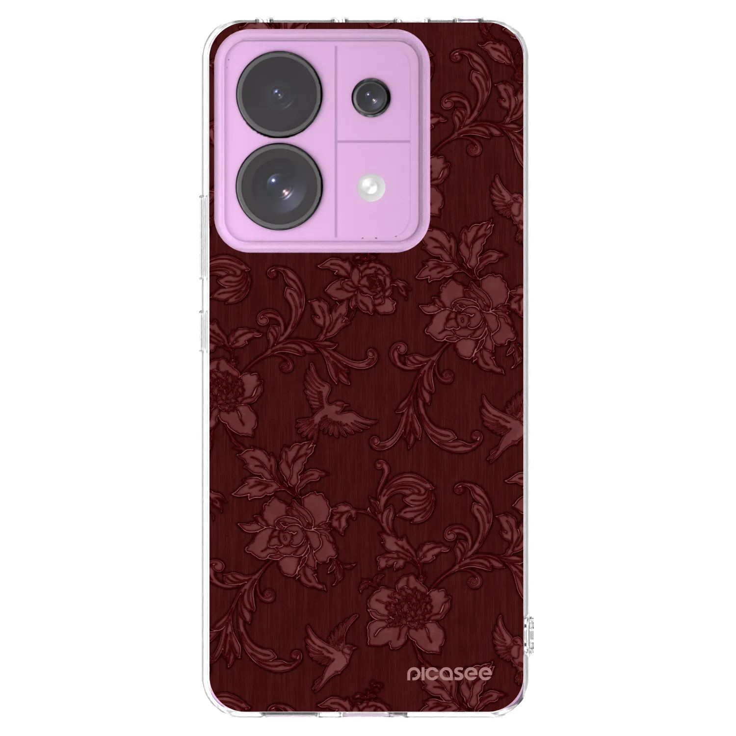 Picasee Xiaomi Redmi Note 13 Pro 5G Hülle - Transparentes Silikon - Red Elegance