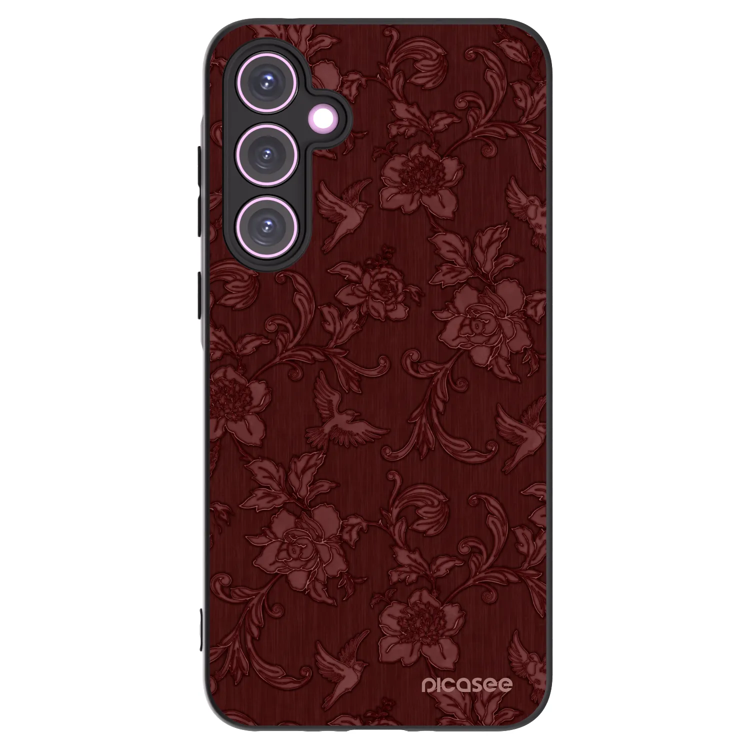 Picasee Samsung Galaxy A35 5G A356B Hülle - Schwarzes Silikon - Red Elegance