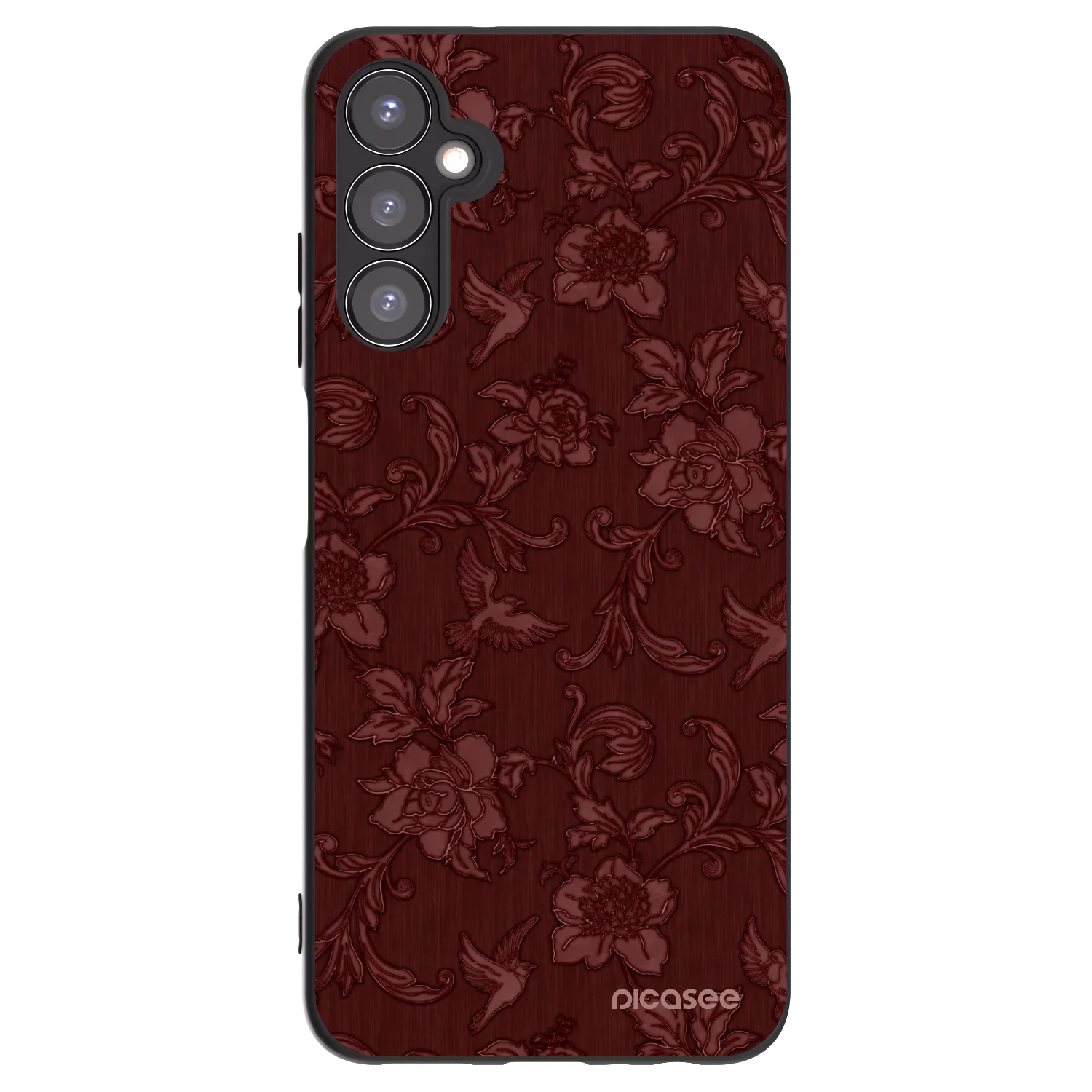 Picasee Samsung Galaxy A05s A057G Hülle - Schwarzes Silikon - Red Elegance
