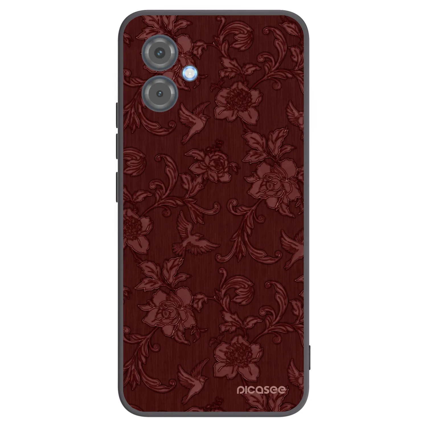 Picasee Motorola Moto G14 Hülle - Schwarzes Silikon - Red Elegance