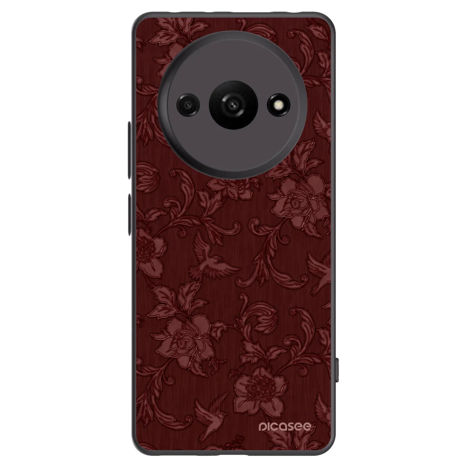 Picasee Xiaomi Redmi A3 Hülle - Schwarzes Silikon - Red Elegance